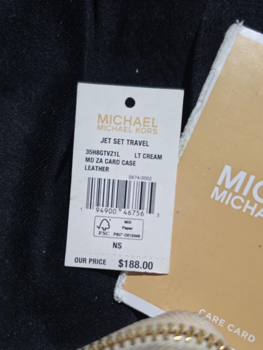 Michael Kors Cream Wallet - Picture 5 of 5